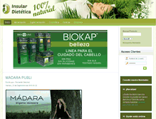 Tablet Screenshot of insulardietetica.com